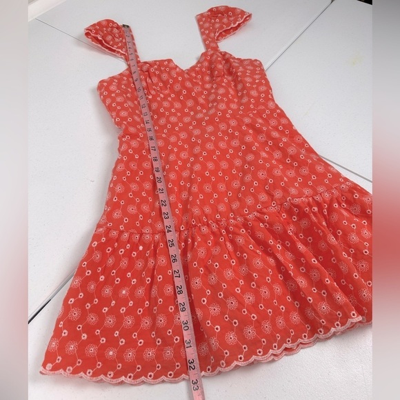 NWT Betsey Johnson Ditsy Eyelet Milk Maid Bustier Mini Dress Duberry - Picture 8 of 13